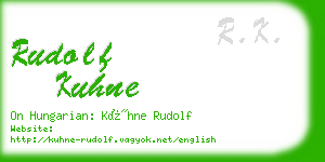 rudolf kuhne business card